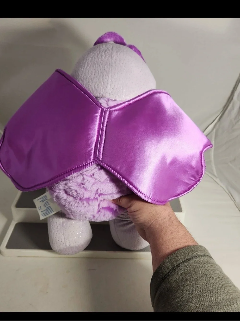 NWT BAB Build A Bear Purple Sparkle Lightening Bug 18” With Removable Wings